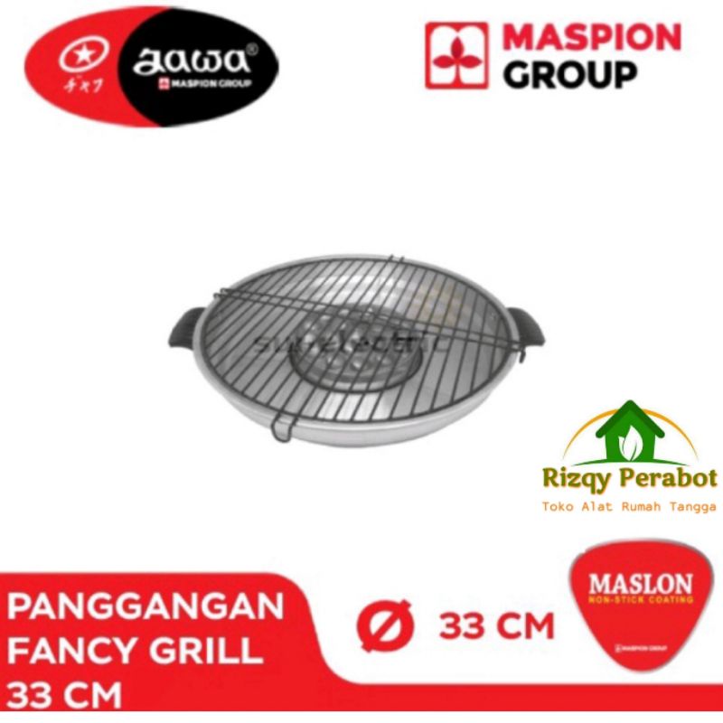 Fancy Grill 33 cm Maspion/ Bakaran Sosis / Roaster Panggangan Murah