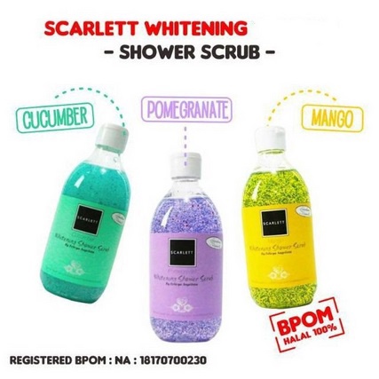 ✨SHASYA✨  SCARLETT WHITENING SHOWER SCRUB PRODUK ORIGINAL | SCARLET WHITENING BODY LOTION BY FELICYA ANGELISTA