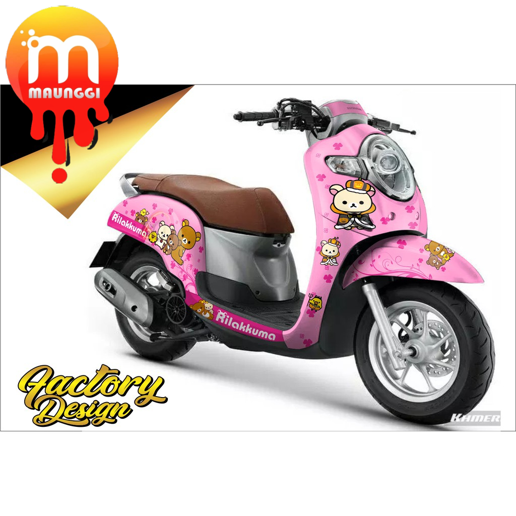 Striping scoopy fi full body Decal scoopy fi 2019 full body Stiker scoopy Stiker variasi untuk motor