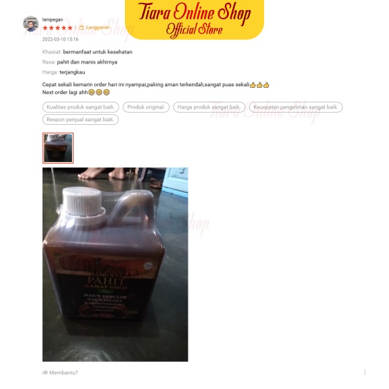 Madu Hitam Pahit GAMAT GOLD plus 500 gr Daun Insulin dan Sambiloto / Syam Herbal Original