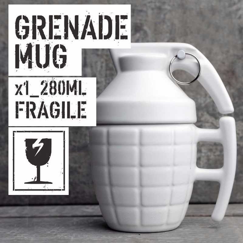 Bergaransi ! YOMDID Gelas Mug Model Granat Tangan - KG4566