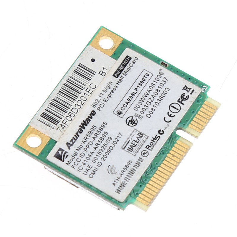 btsg AR9285 AR5B95 Half Height Mini PCI-E 150Mbps Wireless Wlan WiFi Card For Atheros