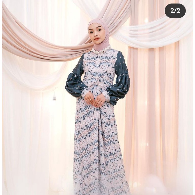 Tie Dye Dress - Navy size M by VanillaHijab