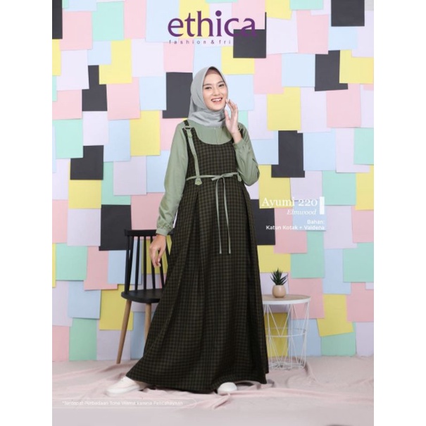 GAMIS ETHICA TERBARU|AYUMI 220 CASHEW|AYUMI 220 WILD DOVE| AYUMI 220 COLONY BLUE|AYUMI 220 ELMWOOD|A