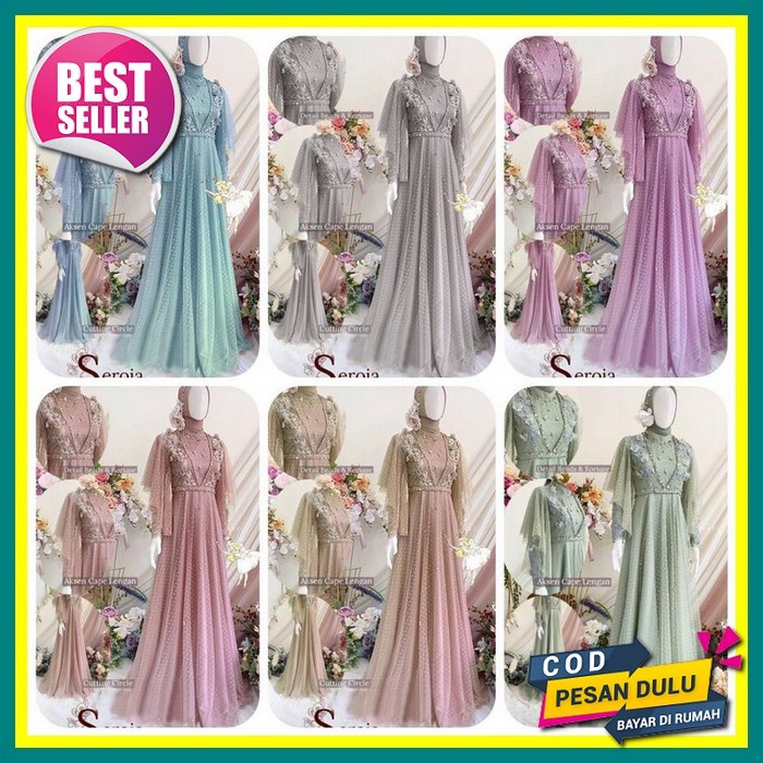 Best Seller Gamis Bordir Terbaru 2022 Gamis Bordir Putih Gamis Bodir Mewah Gamis Bordir Cantik Gamis