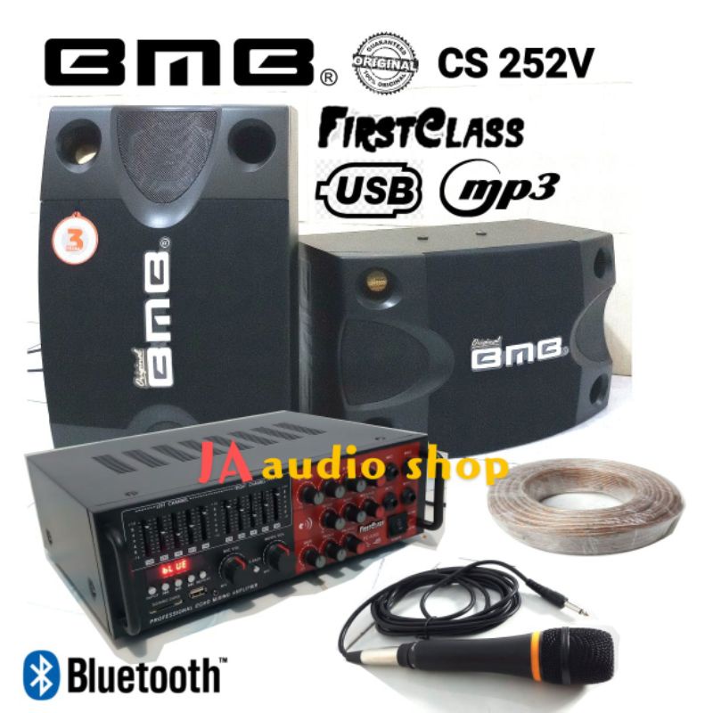 Paket Karaoke Speaker BMB 8inch + ampli FIRSTCLASS || paket speaker bmb 8 inch ORIGINAL