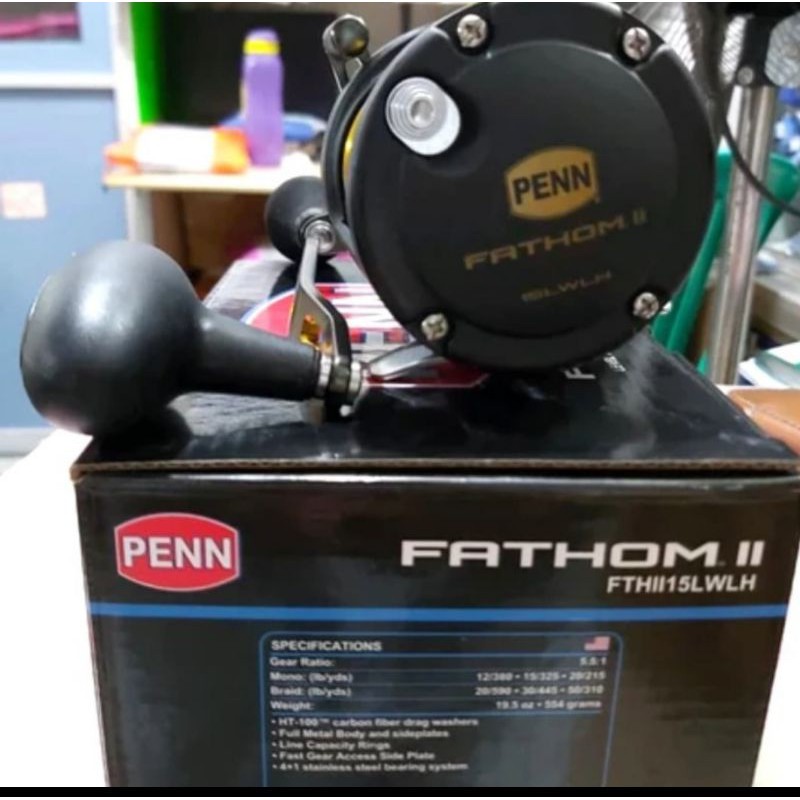 freel penn fathom II 15 lw lwlh atau 20 lw reel overhead pegangan kanan