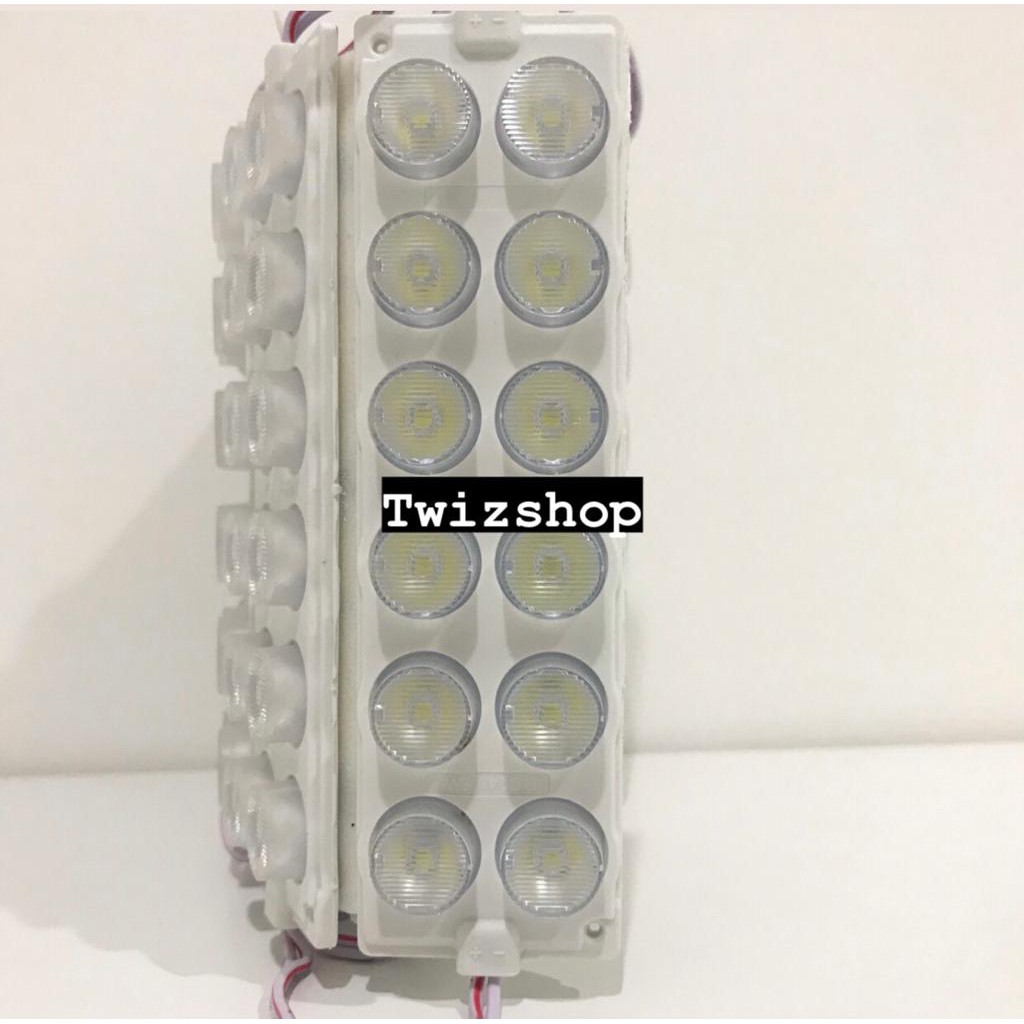 Lampu LED Module 12 Mata (2x6) 12 Volt / LED Modul 12V 2x6 Mata Besar