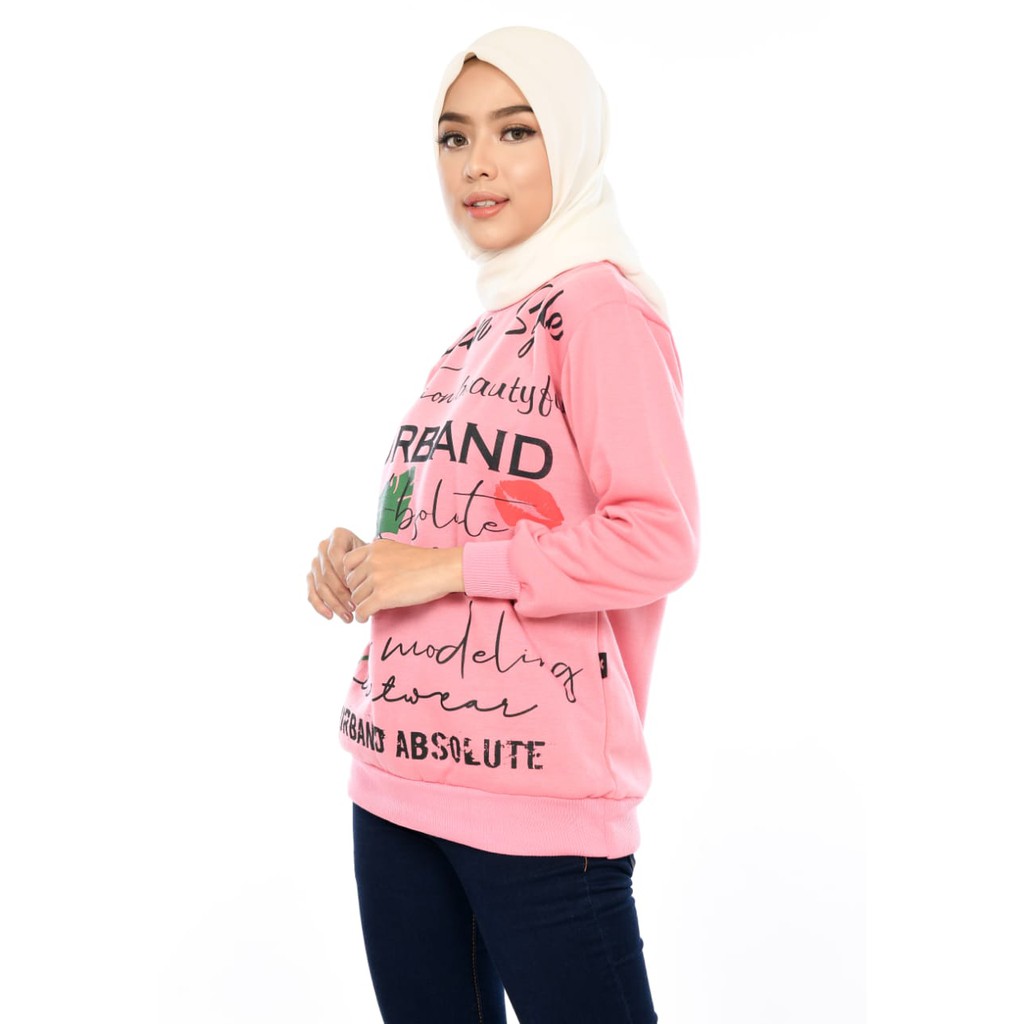 X Urband Sweater Oblong Wanita Reabet Crewneck A141