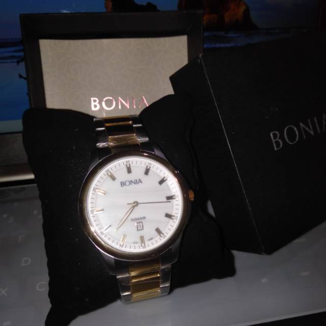 Bonia Rosso Jam Tangan Pria - Silver Gold BNB10096-1152