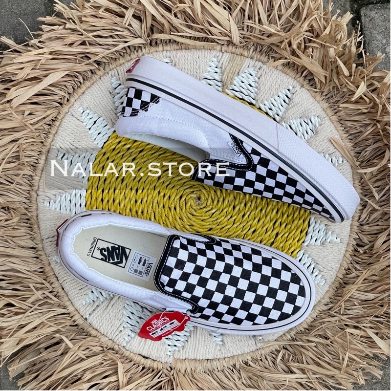 Vans Slip On Checkerboard Classic “premium quality” Pria Wanita