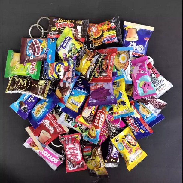 Gantungan Kunci Snack Motor Mobil Custom Unik Anime BTS Lucu Ganci Snack Nct Akrilik Boneka Murah dan Minuman Grosir Bisa Pilih Miniatur 1kg-5