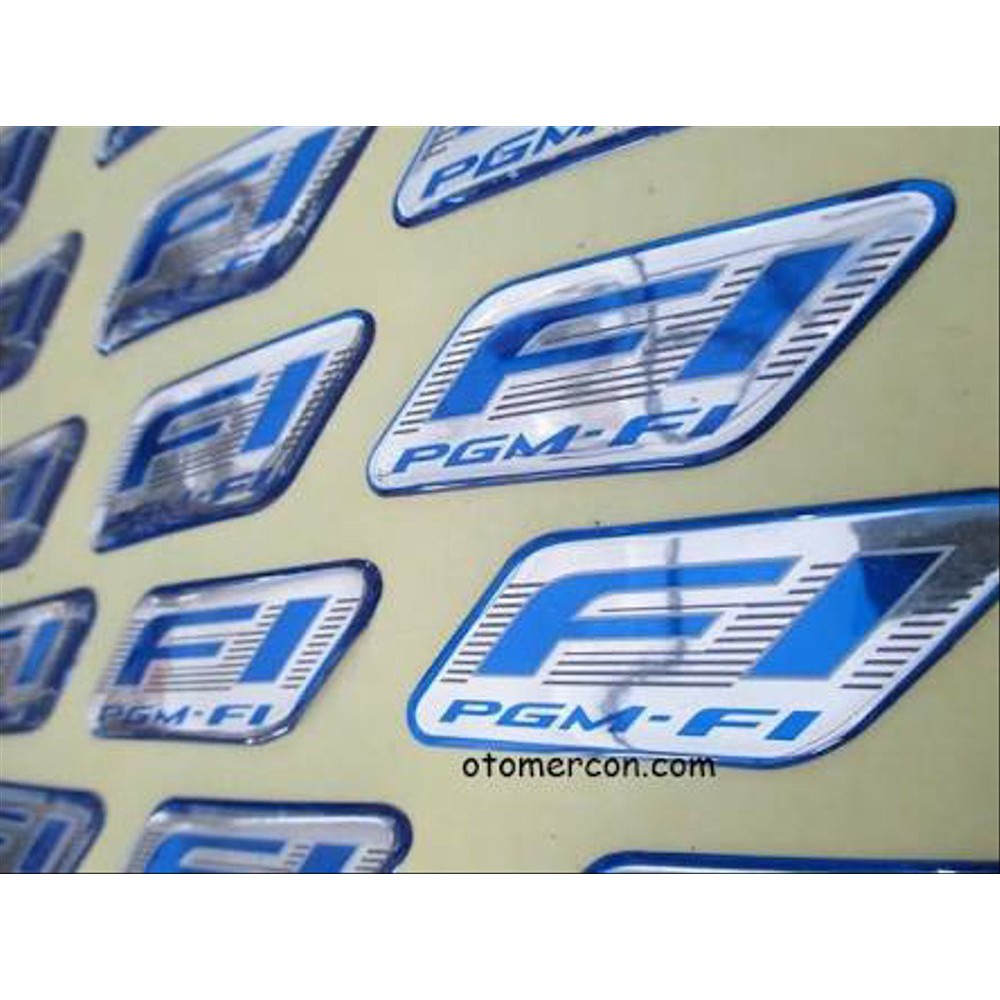 Lihat Detal Emblem stiker PGM-FI honda Original terlaris