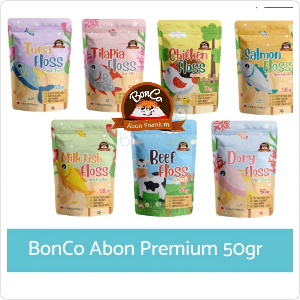 ABON BAYI ANAK BONCO PREMIUM ORGANIK SAPI AYAM SALMON | PENAMBAH NAFSU MAKAN ANAK 50 gr