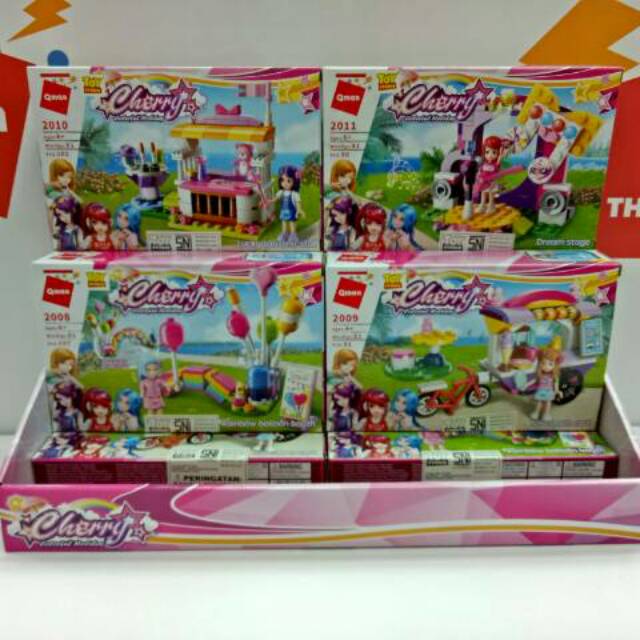 Qman lego cherry colouful holiday