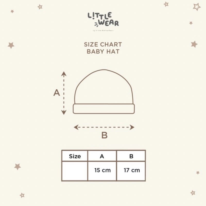 Little Palmerhaus Little Wear Baby Hat  - Topi Bayi isi 3 (LPH-BH)