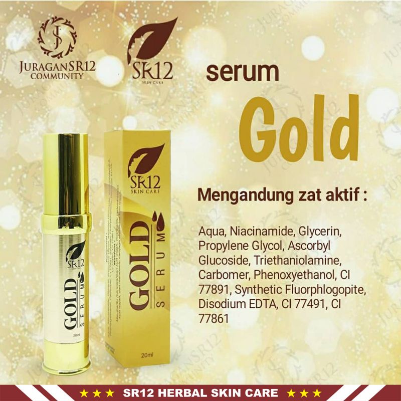 SR12 Gold Serum SR12 Serum Retinol Serum Wajah SR12 Skincare Pembersih Wajah SR12 Pelembab Wajah SR12 Pencerah Wajah SR12