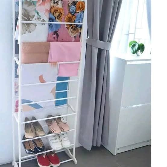 rak sepatu box rack kardus kerudung holder gantung jilbab organizer rak etalase toko muat banyak
