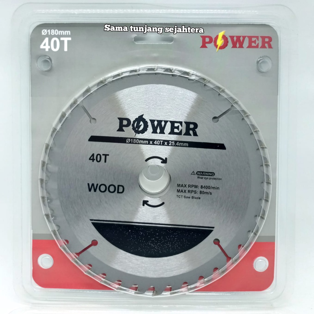 MATA CIRCULAR SAW 7" X 40 T / MATA GERGAJI KAYU 7" X 40 T / TCT SAW BLADE