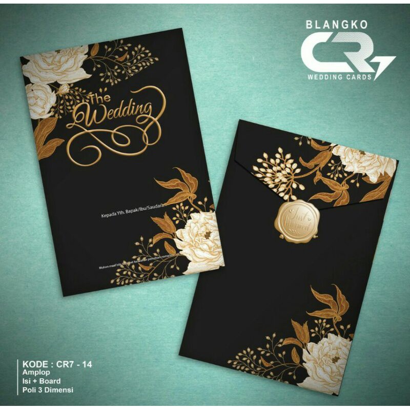 blangko undangan pernikahan Cr7 14 hardcover