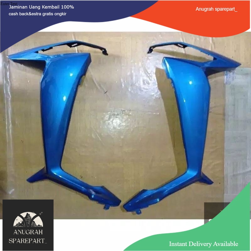 cover Sayap body depan samping kanan kiri Supra x 125 fi 2014 2019 biru Original