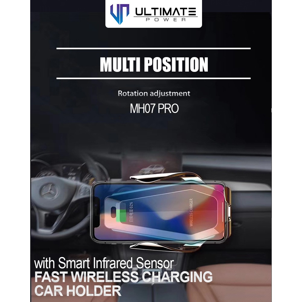 Holder Smart Infrared Sensor Fast Wireless Charging Ultimate Power Car Holder MH07 Pro