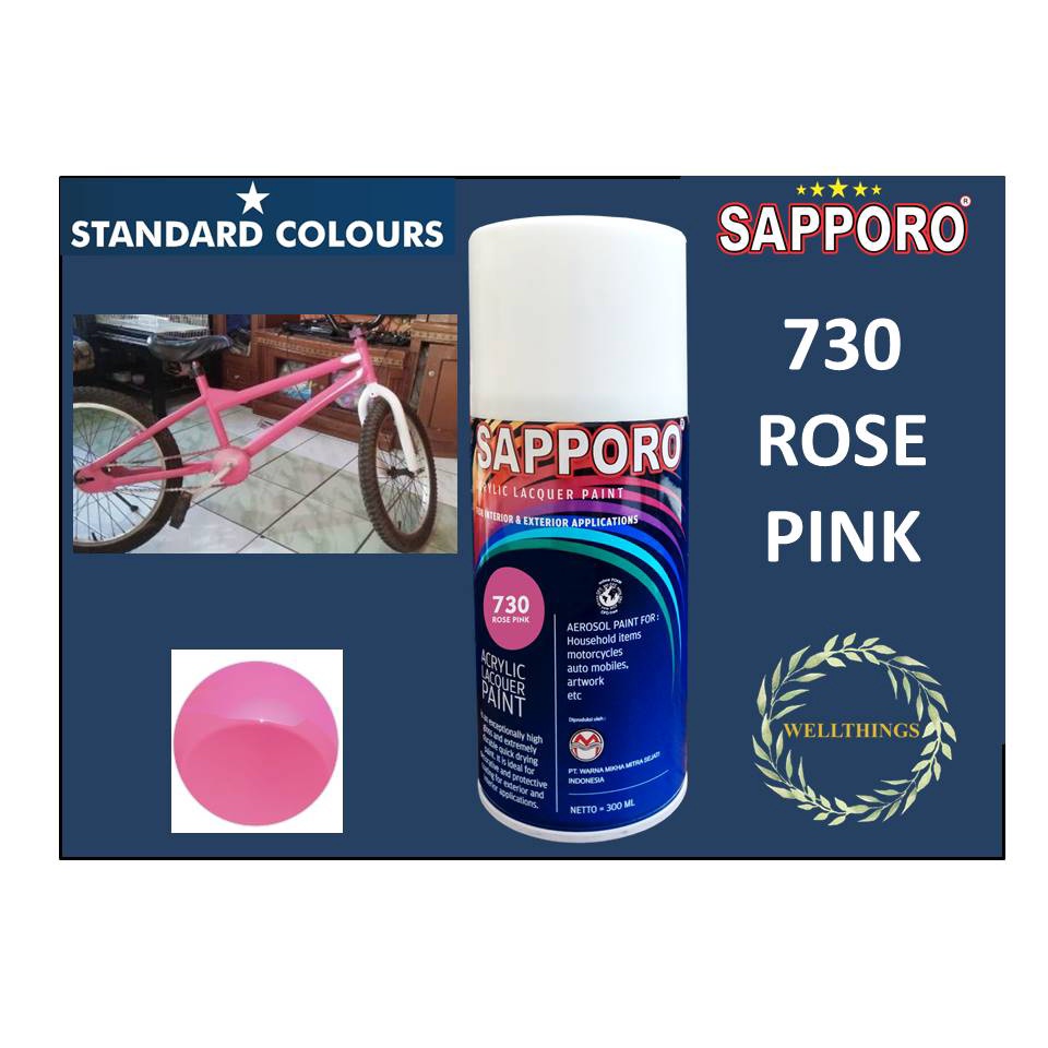 Sapporo Cat Spray 730 Rose Pink 300 ml Cat Semprot Sapporo