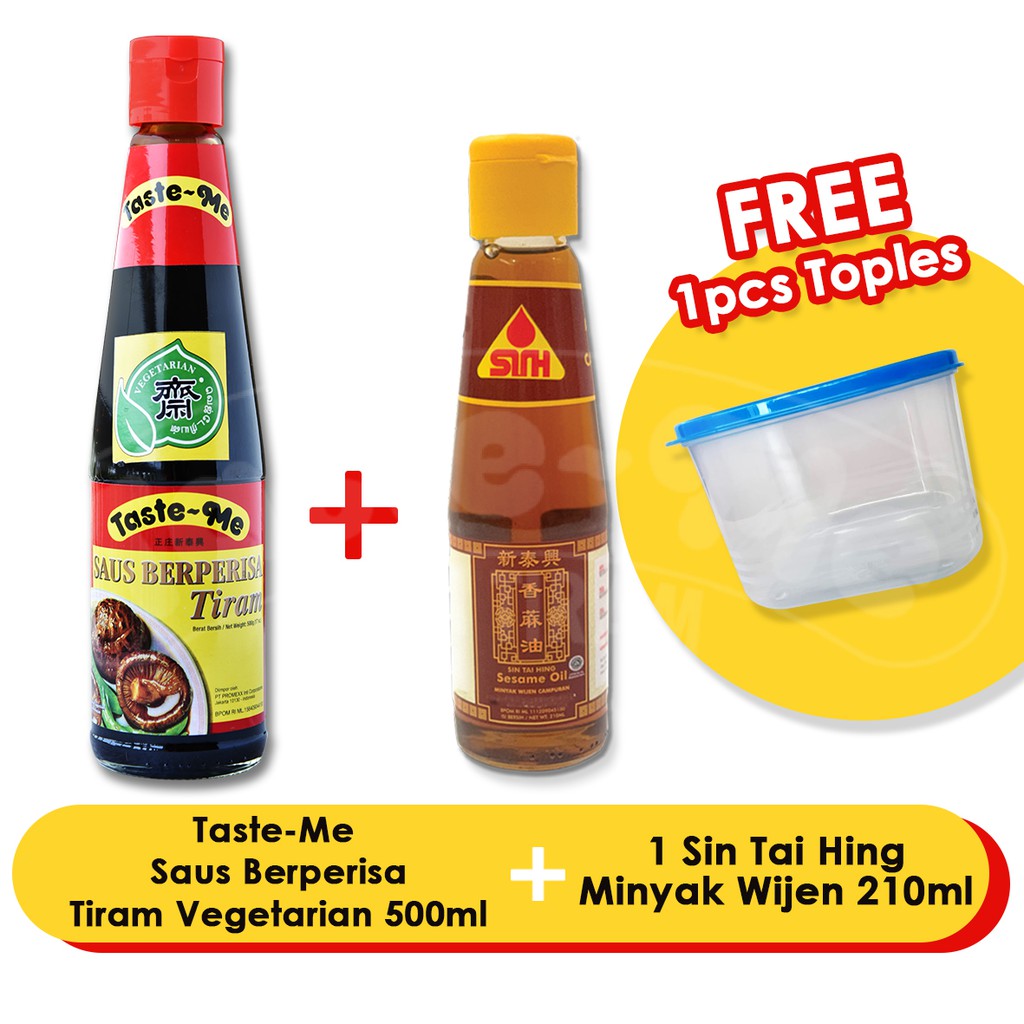 

TASTE-ME Saus Berperisa Tiram [500 g] dan SIN TAI HING Minyak Wijen [210 ml] - Bundling Pack