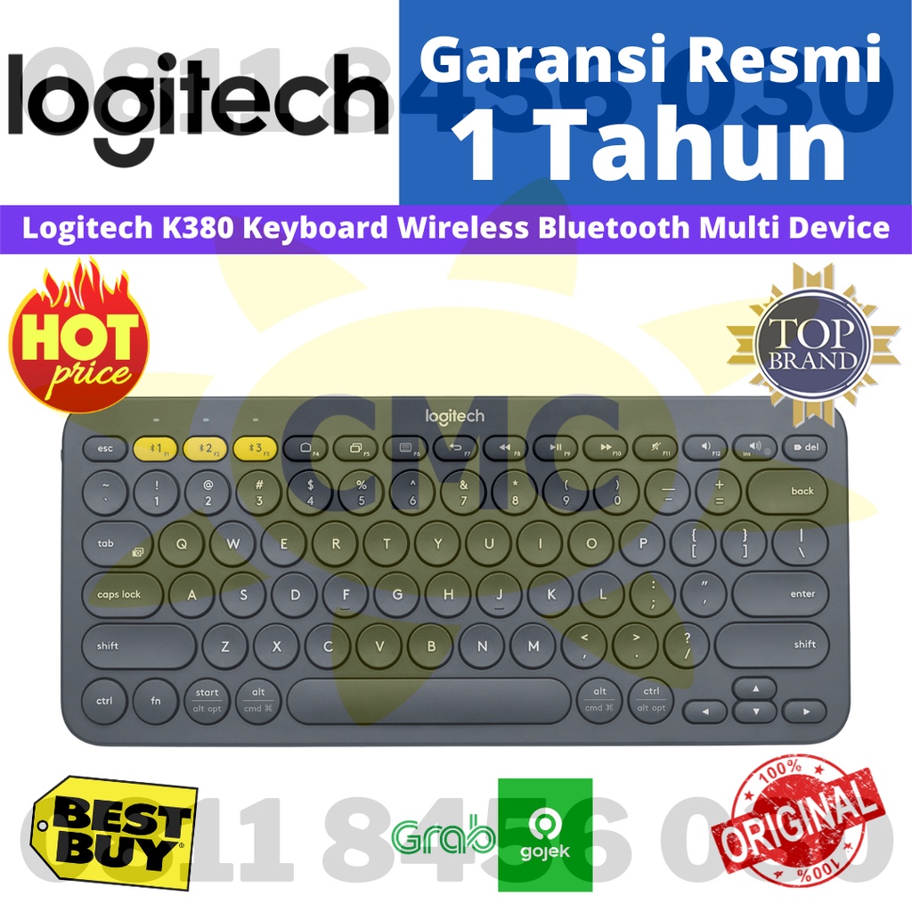 Logitech K380 K 380  Keyboard Wireless Bluetooth Multi Device