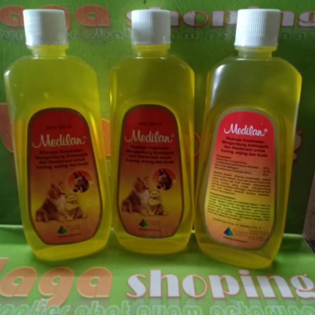 shampoo medilan 240ml shampo cat dog sampo anjing kucing kuda kutu kulit