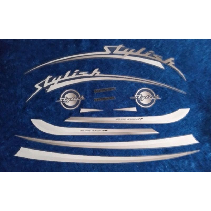 Striping sticker transparan Scoopy FI stylish