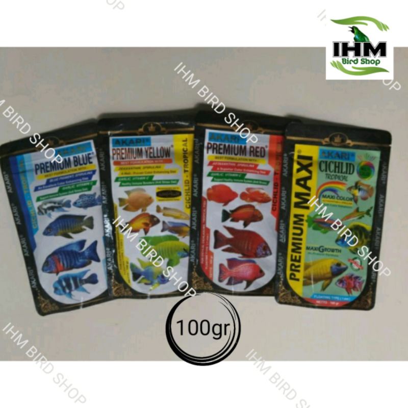 Jual Pelet Akari Premium Blue Yellow Red Cichlid Tropical And Premium