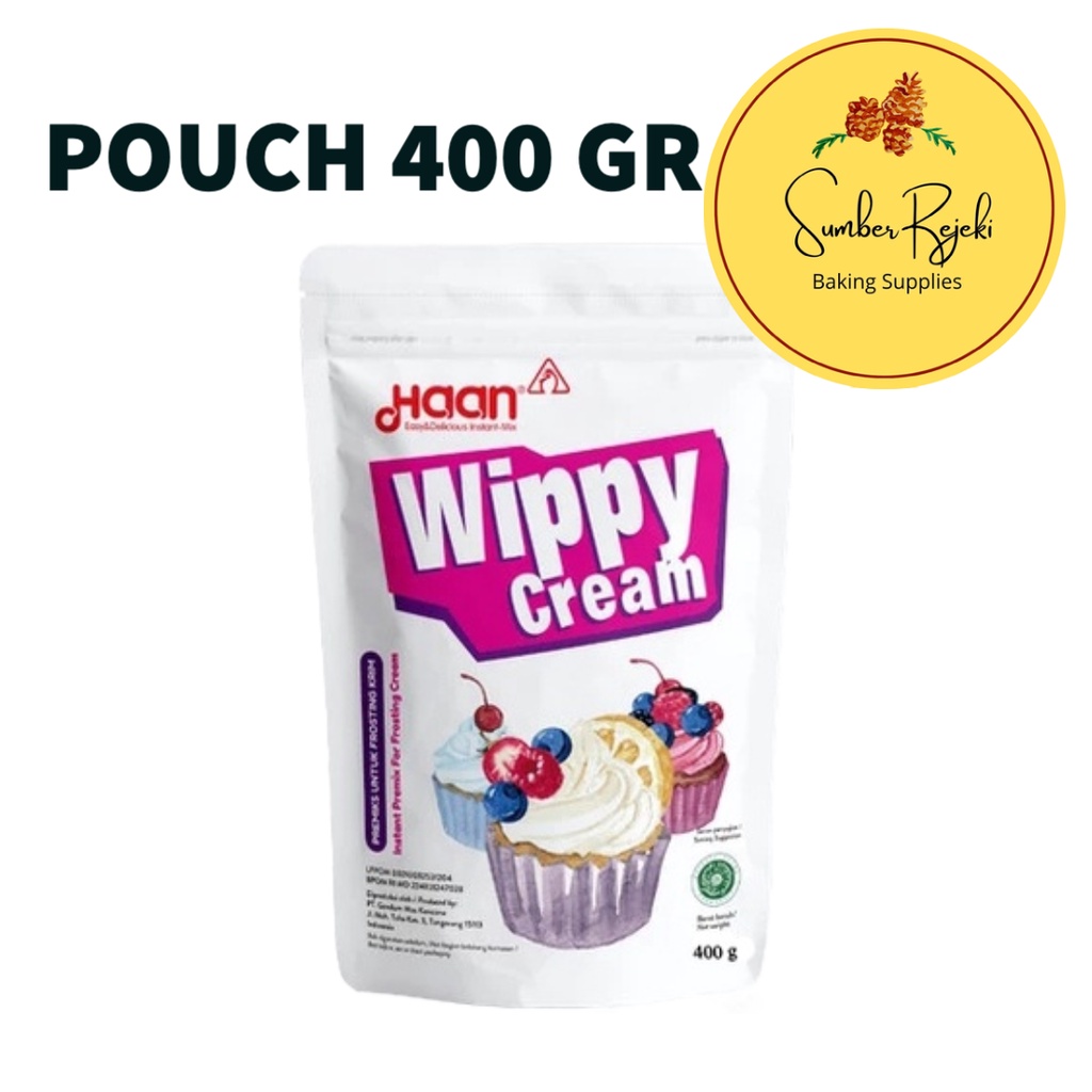 

Haan Wippy Cream Whipping Cream Bubuk 400 Gr / 400gr