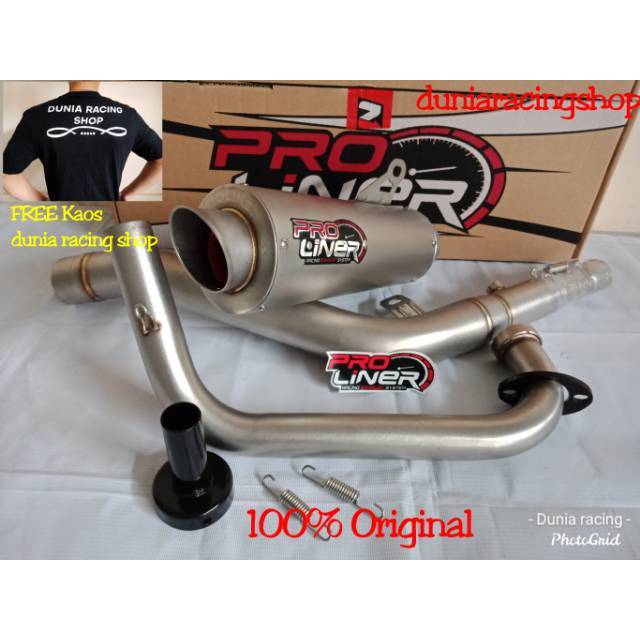 Knalpot Proliner TR 1 R new Ninja Mono 250 Long Short Titanium Black full system Original Proliner