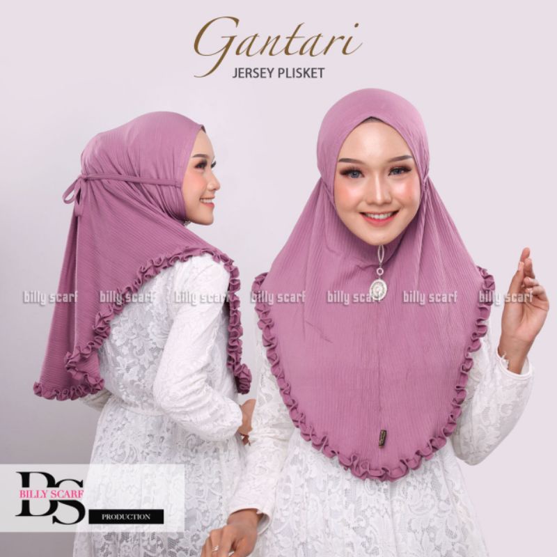 Jilbab Khimar Bergo Simple Gantari Ori Billy Scraf
