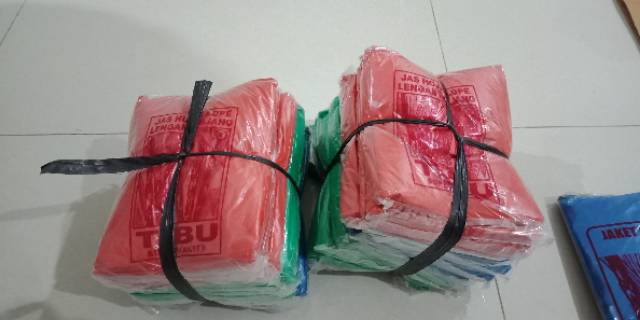 Jas Hujan Plastik Tebu dan Belalang Panjang Poncho HDPE