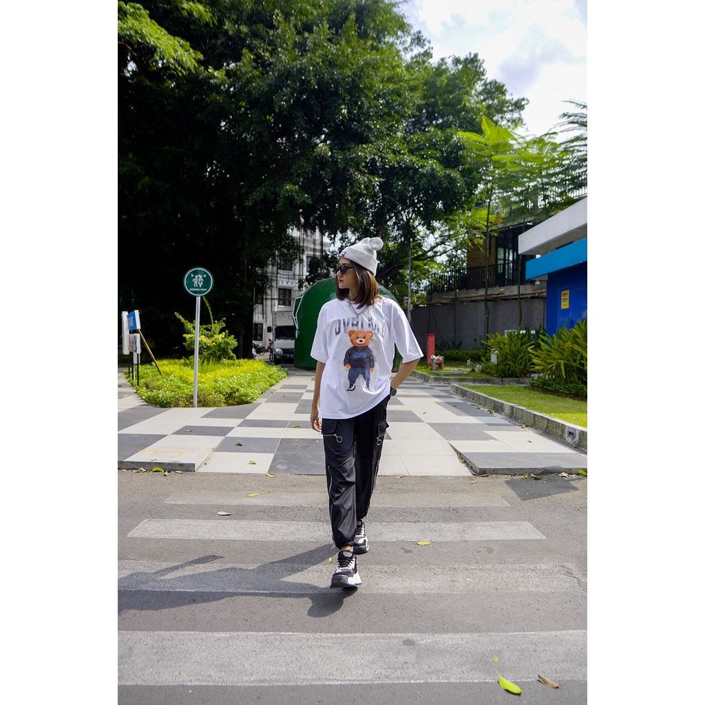 OVERLIMIT TEDDY STREATWEAR | T-SHIRT OVERSIZE | KAOS OVERSIZE | STREETWEAR