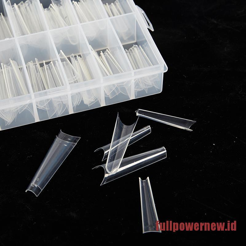 【COD】500pcs/Bag XXL Extra Long Coffin Nail Tips Half Cover Press Clear Fake Nails