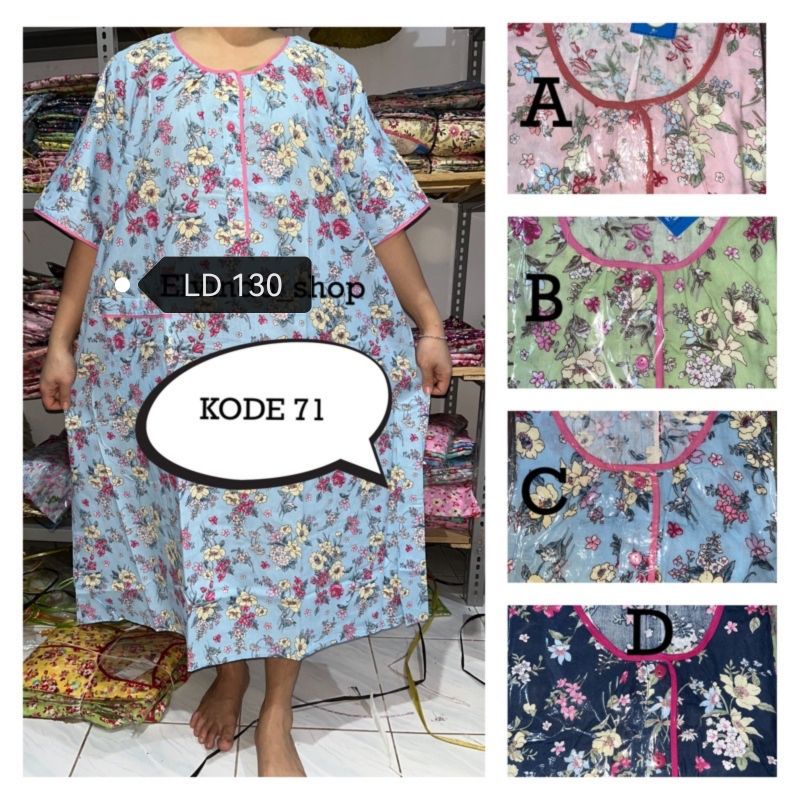 LD 130 BUSUI-DASTER KATUN JEPANG MOTIF BUNGA BUSUI SIZE JUMBO XXXL PRETTY GIRL