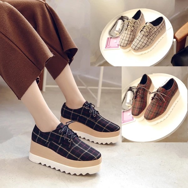 Sepatudari Karin Platform Shoes Sepatu Wanita Sepatu Tinggi Sneakers Wanita Model SK SW013