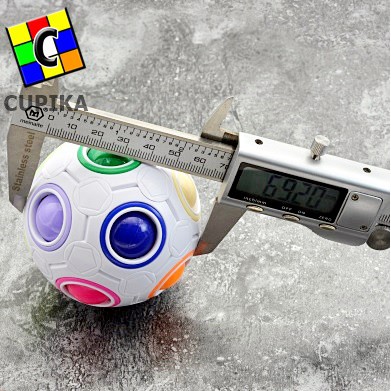 Rubik Bola Ball Rainbow Ball LEFUN Diameter 7CM Mainan bola Anak