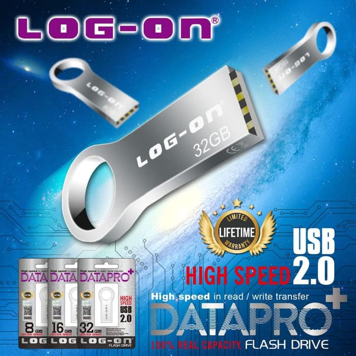 FLASHDISK LOG ON DATAPRO PLUS USB 2.0 32 GB