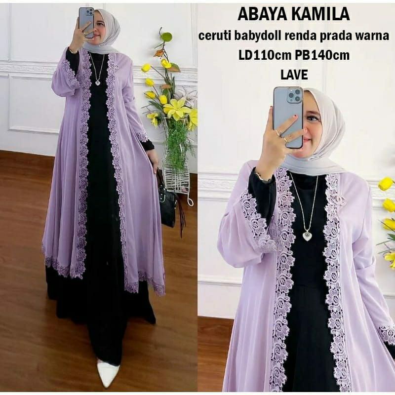Abaya kamila abaya ceruty renda