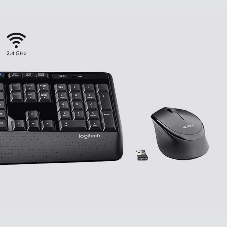 Logitech Wireless Mouse Keyboard MK345 / Combo / MK 345 - Hitam