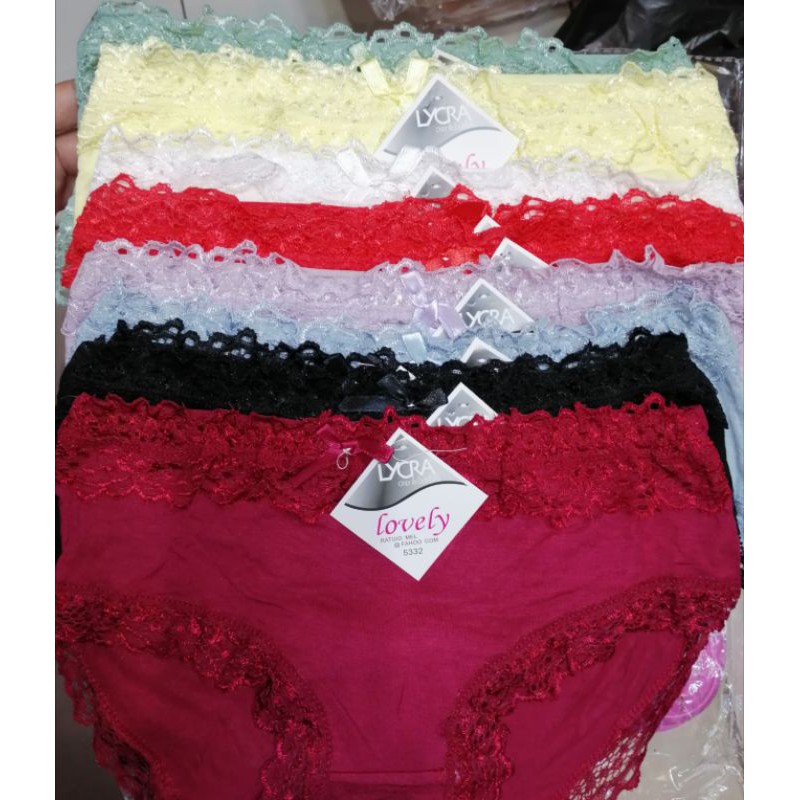 Celana dalam katun bamboo renda mini cd wanita sexy
