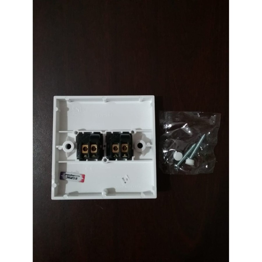 SCHNEIDER CLIPSAL S-Classic Saklar 2 Gang 1 Arah 2 Gangs 1 Way Switch