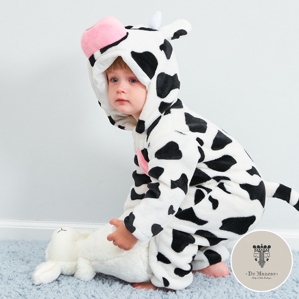 Size 80 ( 6-12 Bulan ) GROSIR MURAH De Monroe Baju Bayi dan Anak Baju Tidur Kostum Bayi Binatang Jumper Animal Romper Onesie Cewek Cowok Singa dll