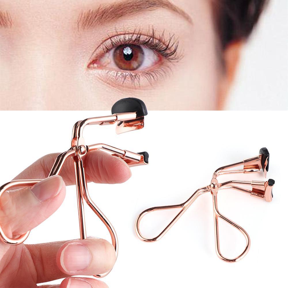 Penjepit Bulu Mata Nanas Panas Baru Stainless Steel Rose Gold Lash Curling Clip