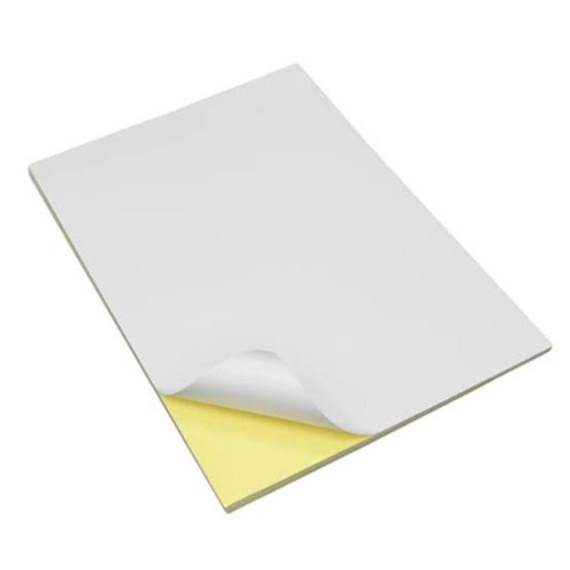 

Stiker Kertas HVS A4 | Sticker Label Packing Peking ⁸Print Undangan | Folio Doff Relis Kuning |