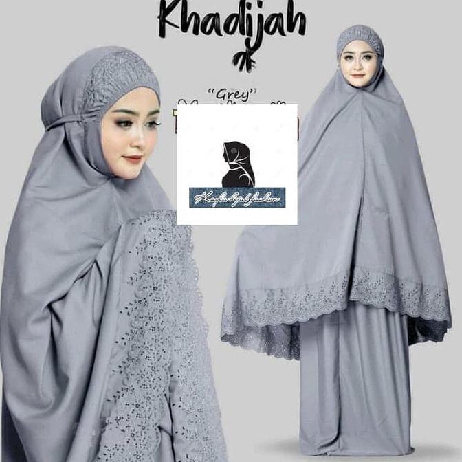 Ori&Terjamin Mukena Khadijah Katun Mikro - Abu-Abu